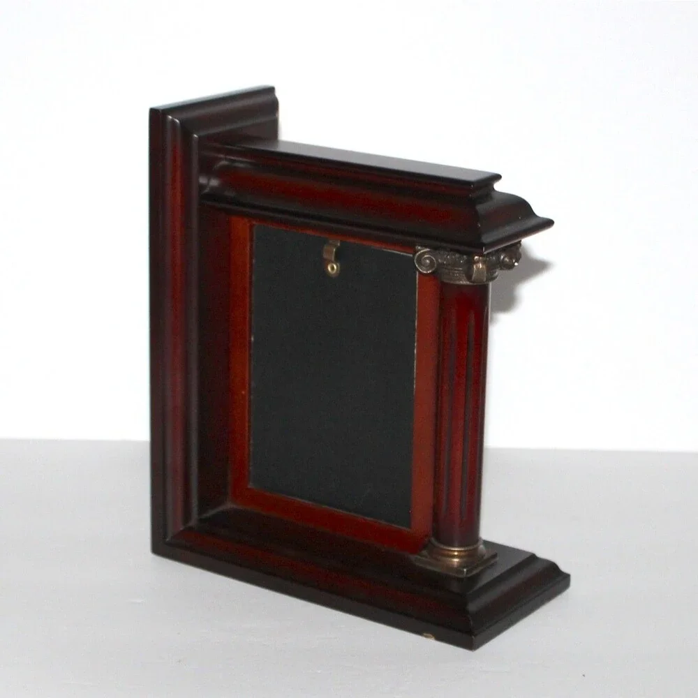 Bombay Frame Bookend Wood Column Photo 3.5